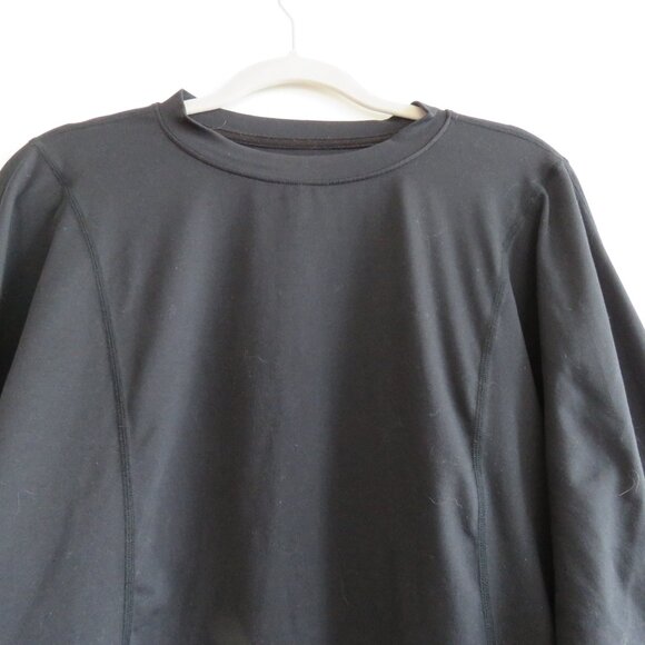 SWEATY BETTY After Class Organic Cotton Sweatshirt in Black Gym Lounge - Size S - Picture 6 of 14